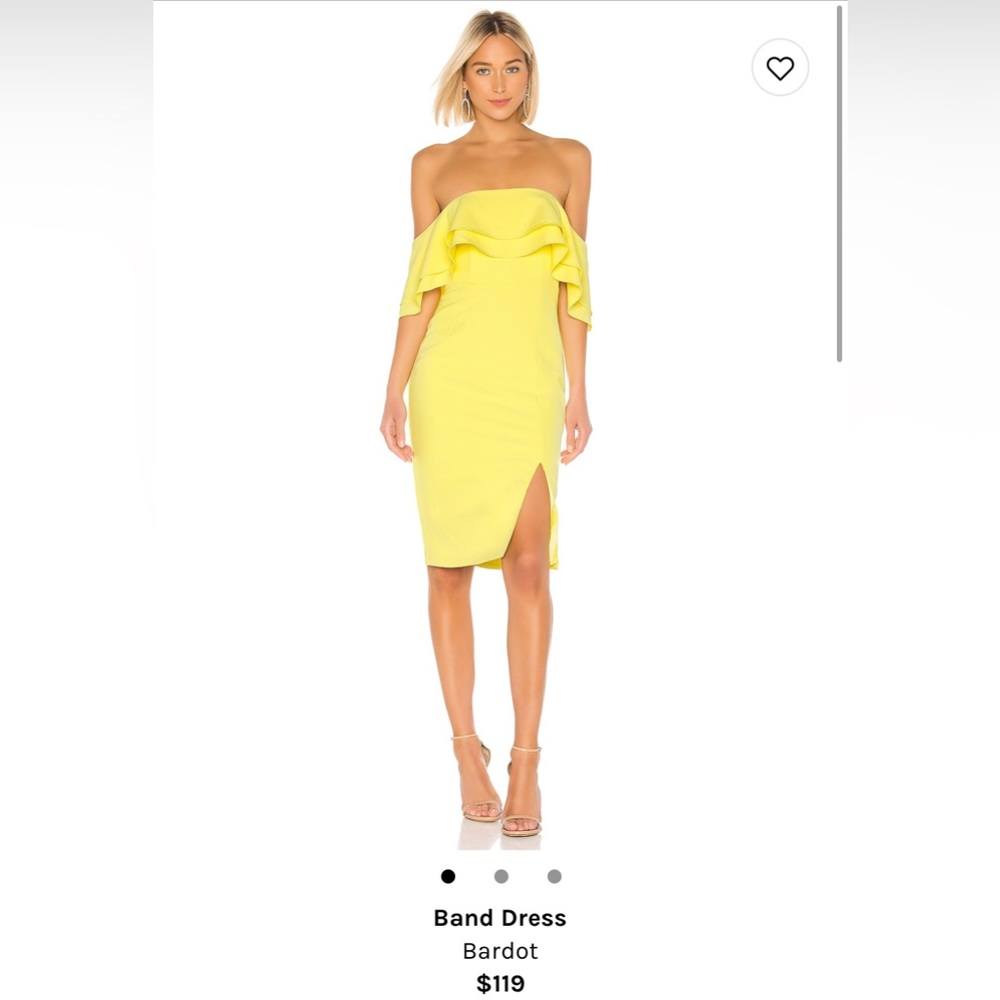 Bardot yellow dress